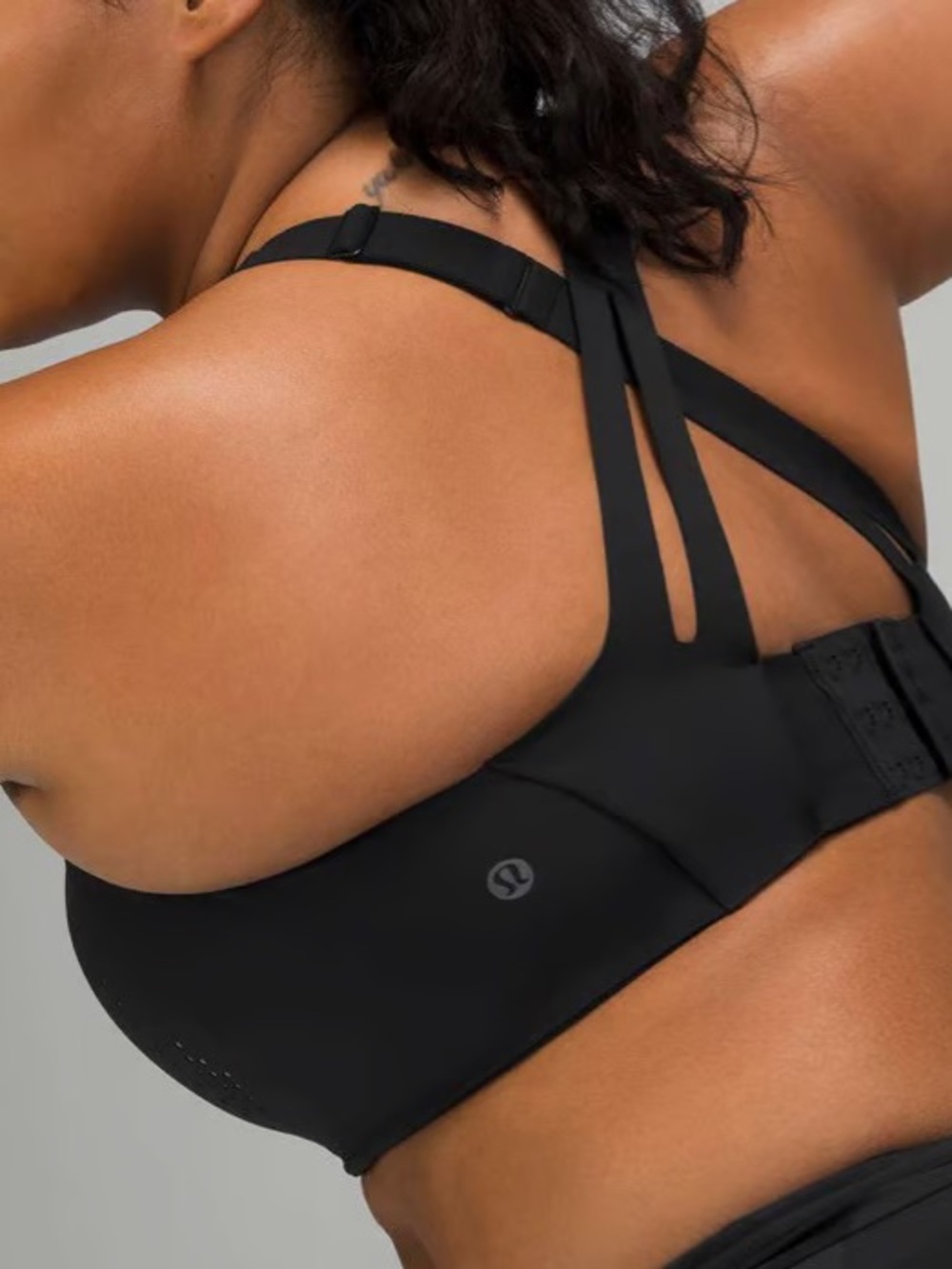 Lululemon AirSupport Bra High Support Black 36D Running Sports Bra